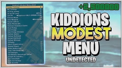 Free kiddions mod menu GTA 5 | Best cheat for GTA Online 2025