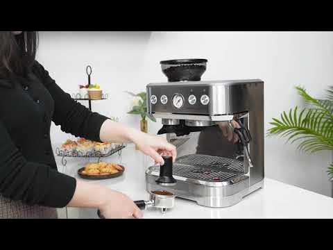 Zstar Espresso Machine with Milk Frother and Grinder