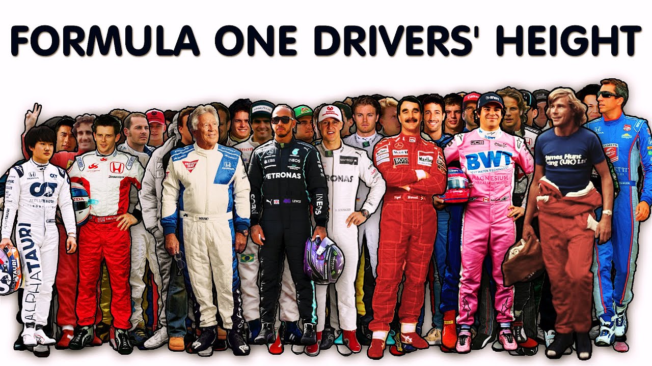 Formula One Drivers: Height Comparison. Lewis Hamilton, Michael Schumacher
