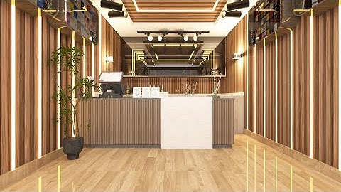 3ds max Resturant interior design tutorial vray .