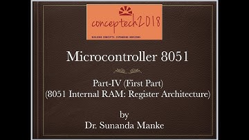 8051 Internal RAM Architecture part 1:Microcontroller 8051 (Part IV.1)(Hindi with English subtitles)