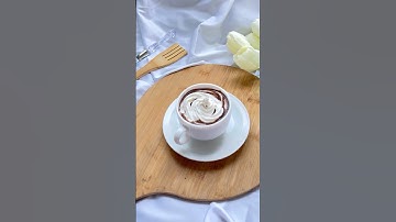 HOT chocolate in COLD weather ☕️🍫❄️ #shorts #winter #asmr #relaxing #chocolate