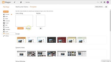 Install StatCounter on Blogger
