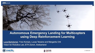 IROS 2022 - Autonomous Emergency Landing for Multicopters Using Deep Reinforcement Learning