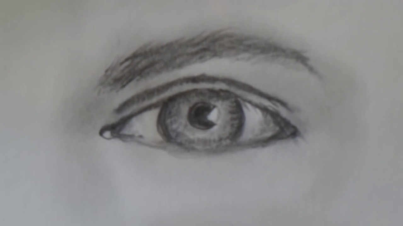 How to draw a realistic Male Eye for beginners, step by step with ...