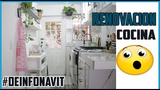 RENOVACION COCINA INFONAVIT ,MEJORAS, ORGANIZACION Y DECORACION DE MI COCINA PEQUEÑA