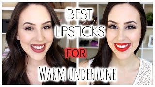 How to Find Best Lipsticks for Warm Skin Tone || Drugstore & High End Favorites