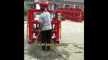 QT4-40 Concrete hollow block making machine Brick making machine