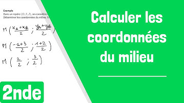 Comment calculer les coordonnées du milieu de deux points ?