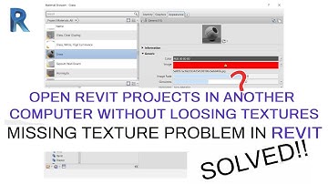 Revit: Solved - How to Fix Missing Textures & Materials Problem