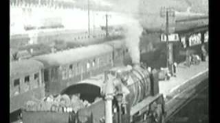 Met de trein van brussel naar luik in 1947.