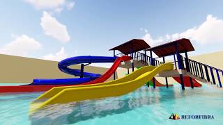 Reforfibra Playground Parque Aquático - Conjunto Aquático Cp.11