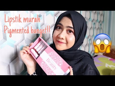 lipstik-murah-super-pigmented-||-review-+-swatches-fanbo-ultra-satin-lip
