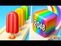 Popsicle Stack VS Jelly Run 2048 - All Levels Satisfying Walkthrough Gameplay