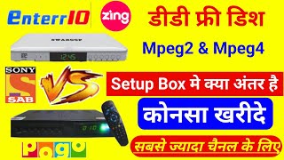 What is the difference between DD Free Dish Mpeg2 Setup box and Mpeg4 Setup Box | Set Top Box