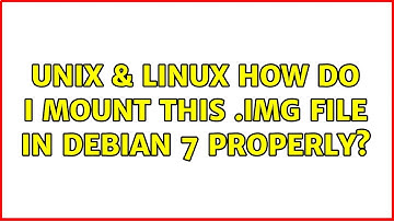 Unix & Linux: How do I mount this .img file in Debian 7 properly?