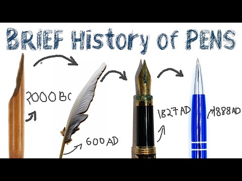 فيديو: تاريخ قلم الحبر