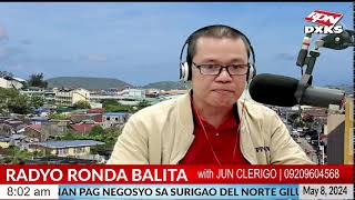 RADYO RONDA BALITA with: JUN CLERIGO  @ DXKS Surigao  MAY 8, 2024