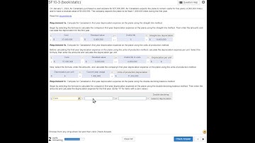 10-3 Calculate Depreciation: Straight-Line, Units-of-Production, Double-Declining Balance., 13th Ed.