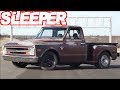 Sleeper Truck Hunts Down GSXR 1000 Bike on the Street! (1000+HP Twin Turbo)