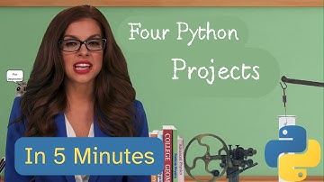 4 Coding Projects in Five Minutes | Beginner programming projects