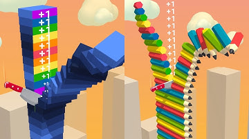 Slice it All 🌈🔥💥 MAX LEVELS All Levels Gameplay Walkthrough Android, iOS NEW UPDATE!!