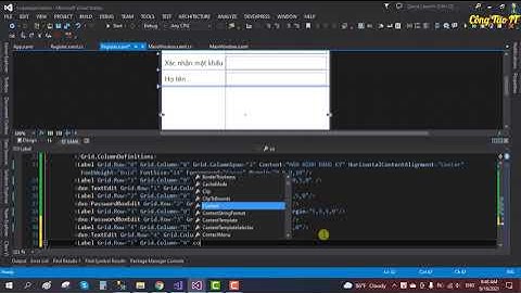 LẬP TRÌNH C# || #23 -  Code form đăng ký WPF C#