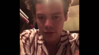 Harry Styles sending a message to a fan