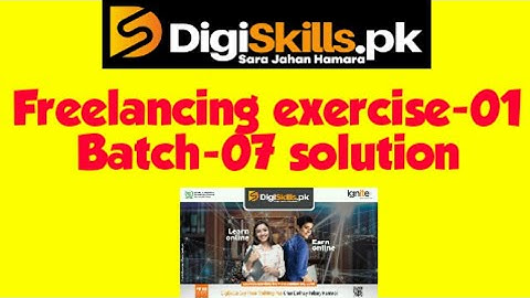 Freelancing exercise 1 batch 7 digiskills.pk new hindi