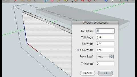 Sketchup WUDWORX Dovetails Plugin - Through Dovetails Joinery Demo