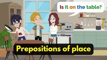Prepositions of Place English Speaking Practice | in, on, under, behind, in front of