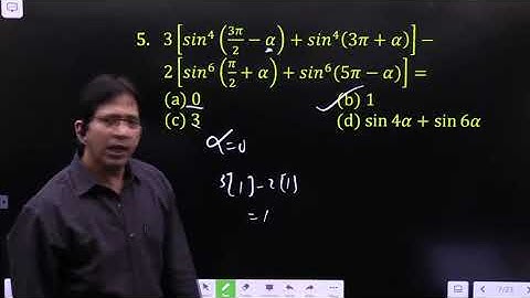 3[〖sin〗^4 (3π/2-α)+〖sin〗^4 (3π+α) ]-2[〖sin〗^6 (π/2+α)+〖sin〗^6 (5π-α)]=