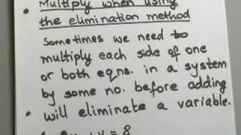 8.3.3 Systems of Linear Equations: Solve by Elimination/Addition Method using Multiplication