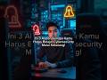 Ini 3 Alasan Kenapa Kamu Harus Belajar Cybersecurity Mulai Sekarang! #ai #cybersecurity #cyber