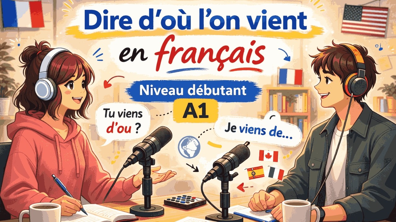 Tu viens d’où ? Apprendre à répondre en français (PodcastA1)