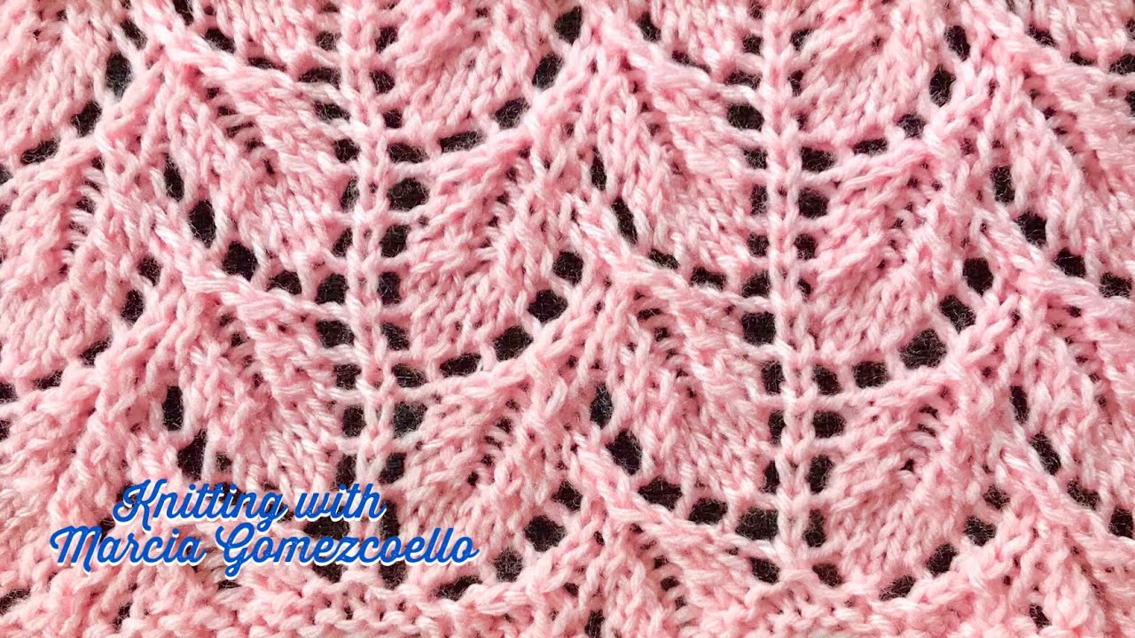 TEJIDOS A DOS AGUJAS: 98- Hojas/ KNITTING WITH TWO NEEDLES: Leaves