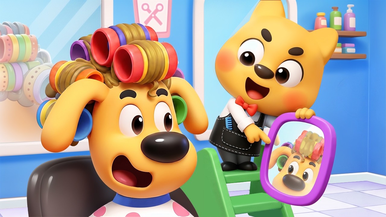 ⁣Hairdresser | Kids Pretend Play | Learn About Good Habits | Cartoon | Sheriff Labrador