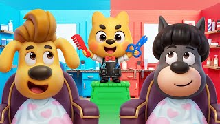 hairdresser kids pretend play learn good habits cartoon