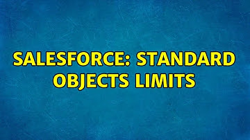 Salesforce: Standard Objects Limits