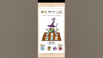 Brain test level 144 How to defeat the wizard?