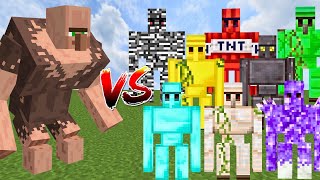 MUTANT VILLAGER vs ALL GOLEMS | Minecraft Mob Battle