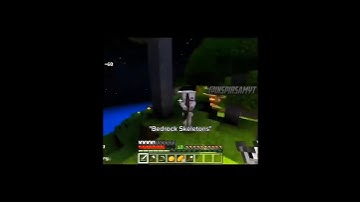 Minecraft Bedrock Skeletons be Like... 💀 #shorts #minecraft #meme #memes