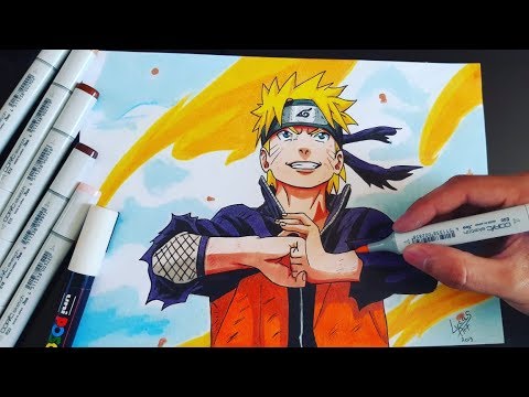 Desenhando o Naruto - Speed Drawing Naruto 