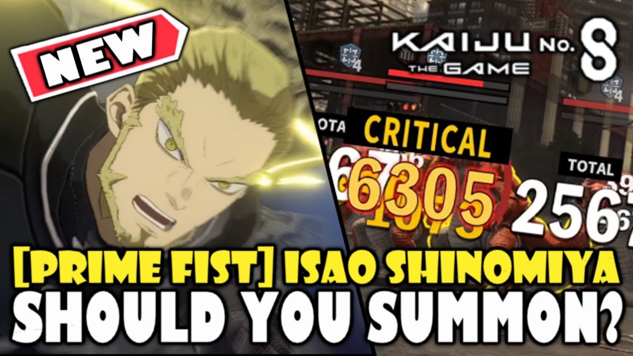 *НОВИНКА* 5⭐ [PRIME FIST] Подробности навыков ИСАО ШИНОМИИ | Стоит ли призывать? | Кайдзю № 8 в игре