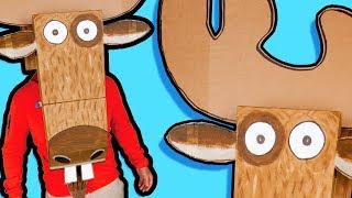 Cardboard Moose Mask  Crafts Ideas For Kids | DIY Home Decor on BoxYourSelf