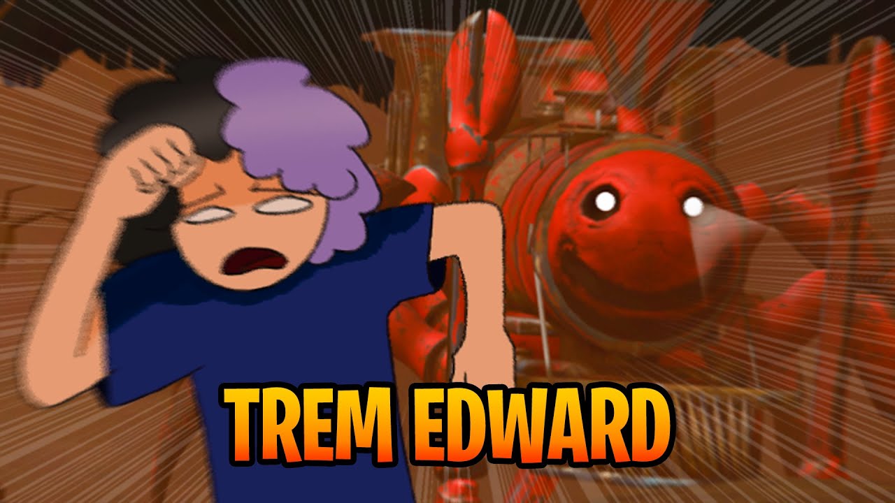 FUI ENGOLIDO PELO TREM ASSUSTADOR QUE COME JOGADORES NO ROBLOX!! (Edward  the Man-Eating Train) 