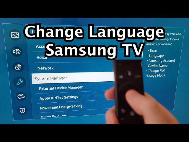 How to Change Language on Samsung Smart TV! - YouTube