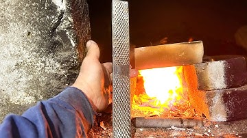Forging an Insane Axe from an Old Farrier’s Rasp – Epic Metalworking Transformation!