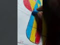 geometrical drawing parrot ❤️💛💙, and watch full
