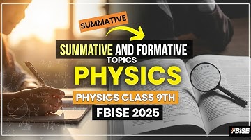 Summative and Formative Topics Physics class 9 NBF Book #physics #fbise 